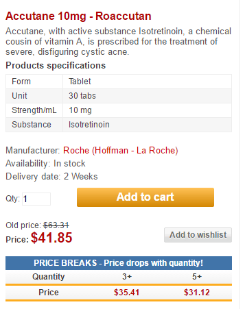 Roaccutan Pricing Roaccutan Pricing