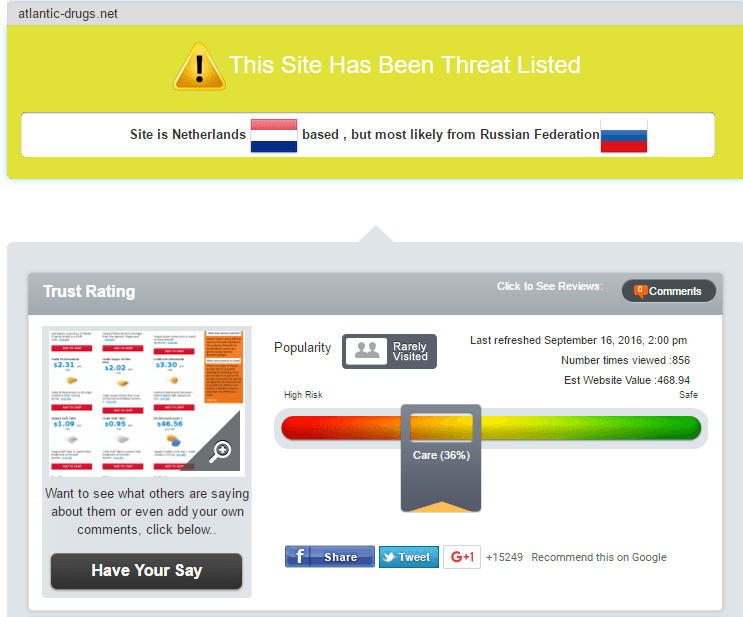 Atlantic-Drugs.net Trust Rating Atlantic-Drugs.net Trust Rating