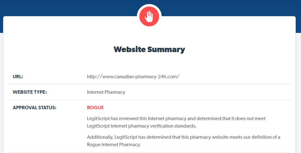Canada-Pharmacy-24h.com Website Summary