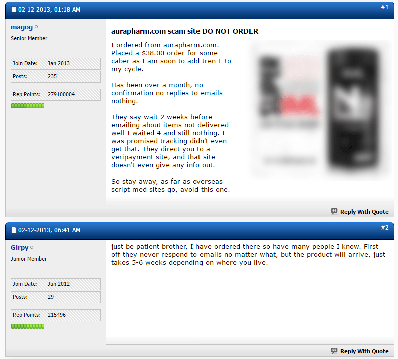 Aurapharm.com Reviews