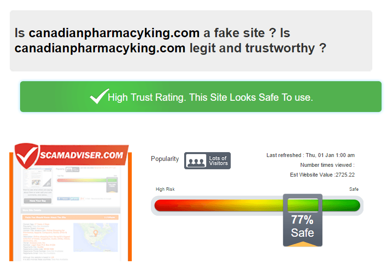 Is Canadianpharmacyking.com a Fake Site? Is Canadianpharmacyking.com a Fake Site?
