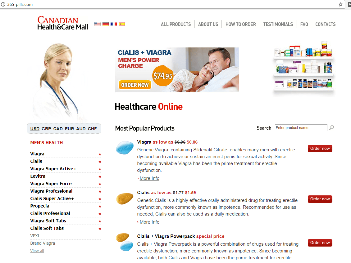 365-pills.com Main Page