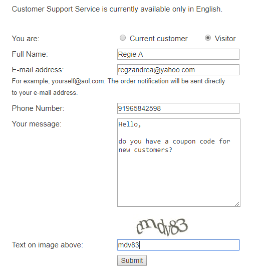 365-pills.com Contact Form