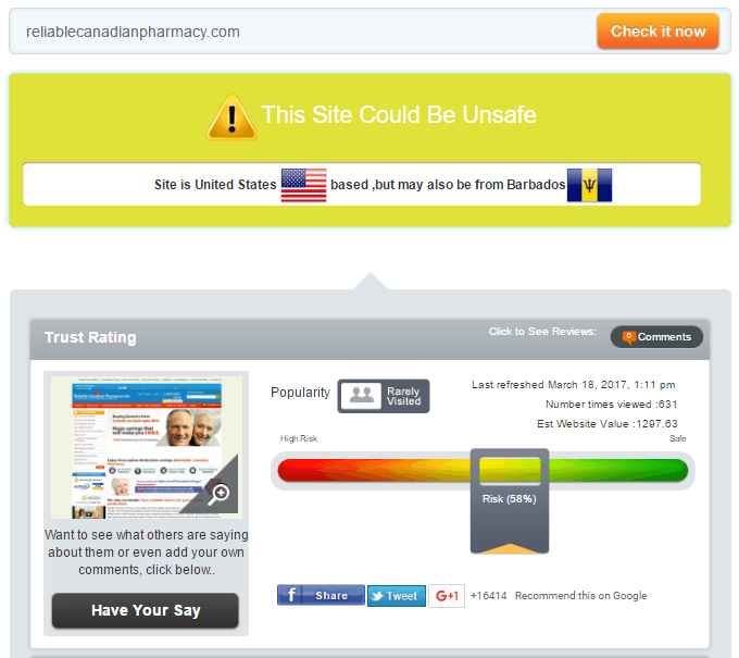 Reliablecanadianpharmacy.com Trust Rating Reliablecanadianpharmacy.com Trust Rating