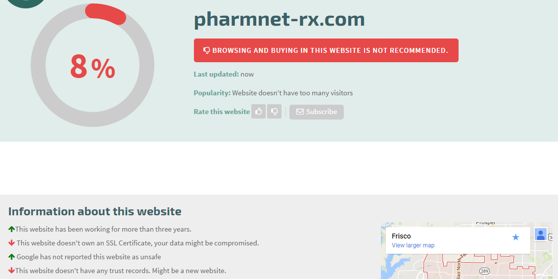 Pharmnet-rx.com Safety Level Pharmnet-rx.com Safety Level