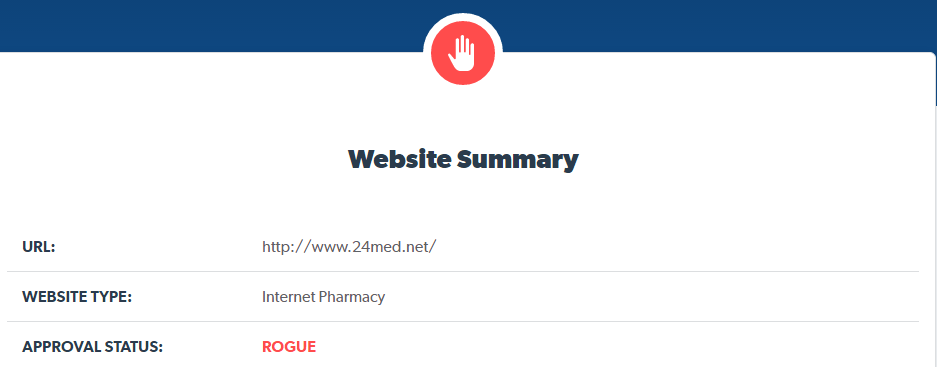 24med.net is a Rogue Pharmacy 24med.net is a Rogue Pharmacy